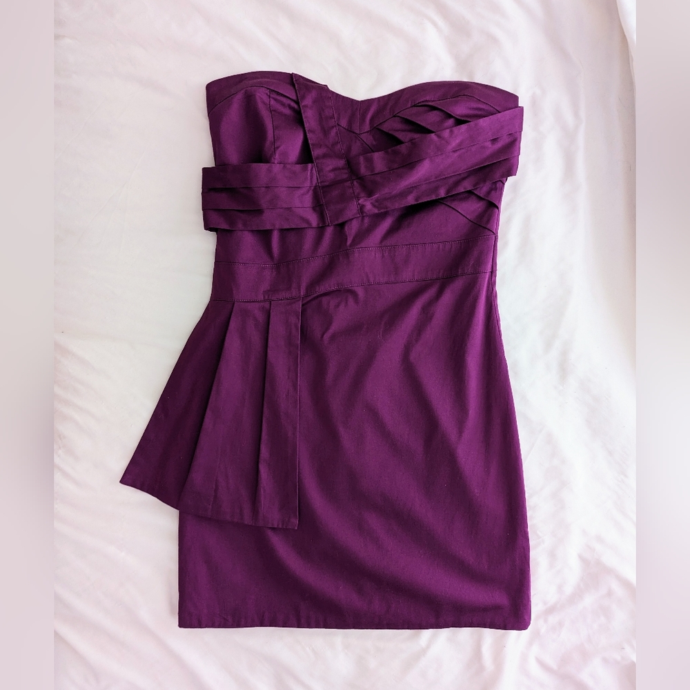 Strapless purple mini dress, Dream Culture - Size XS